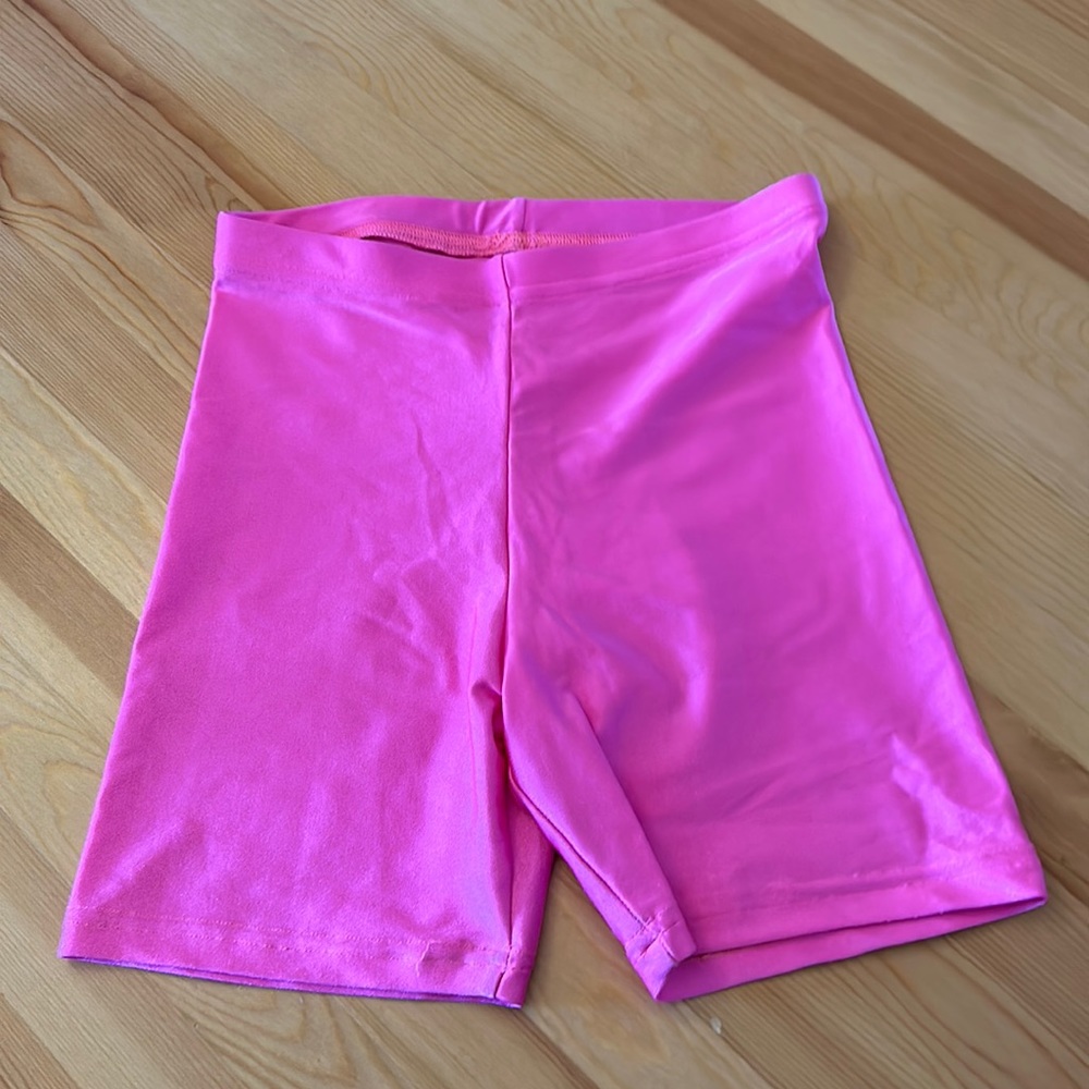 Hot pink American Apparel biker shorts